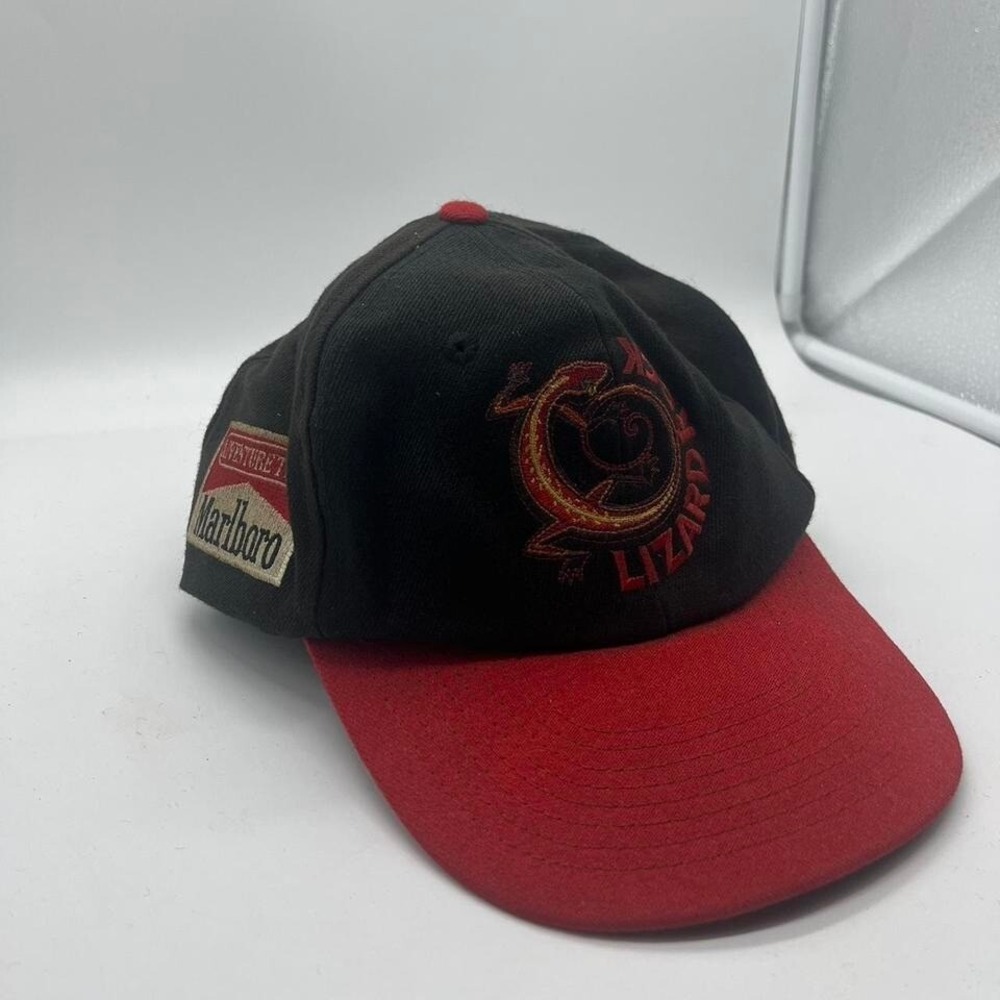 Vintage 1990s Marlboro Adventure "Don't Tread On Me"  Red Trucker Hat